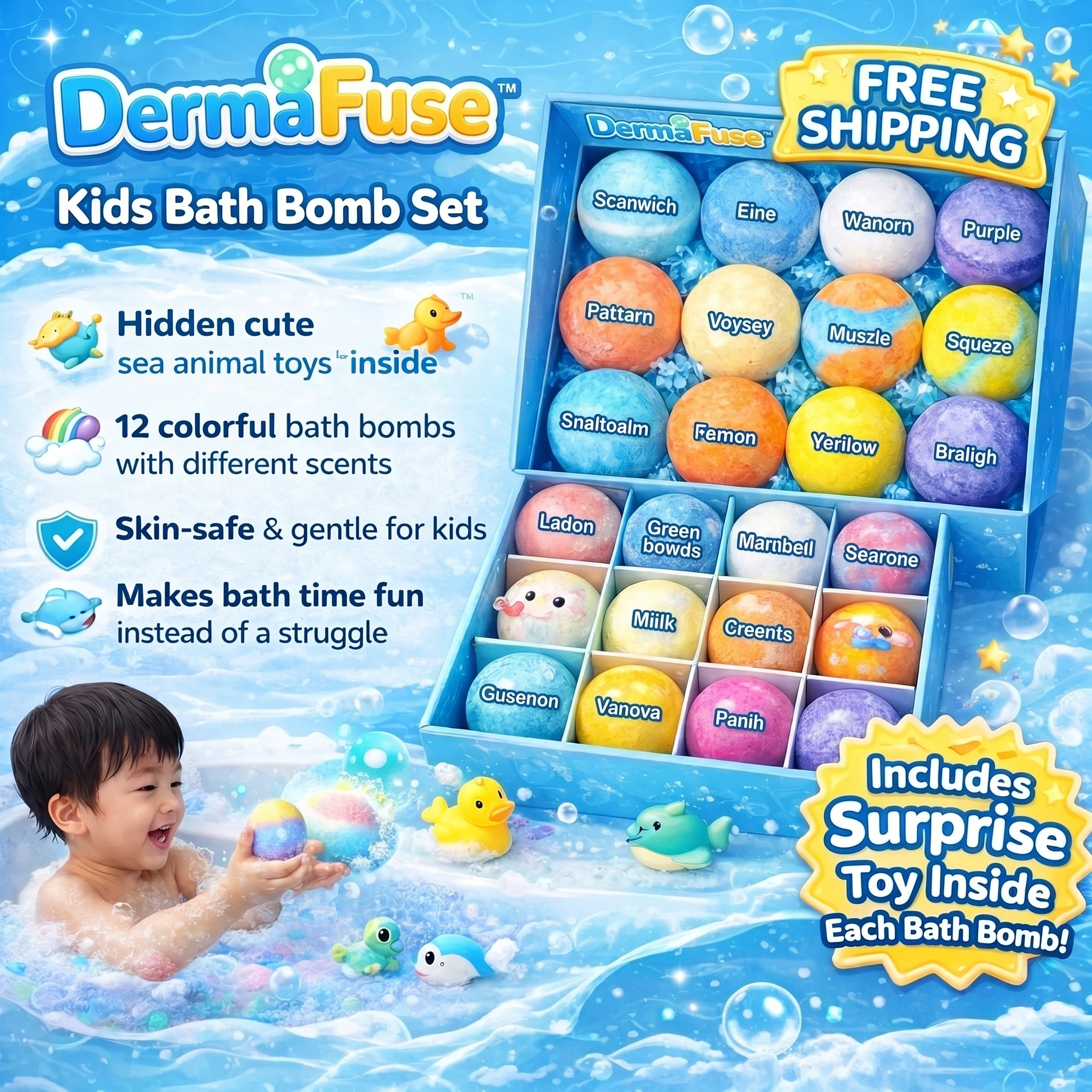 Easter Surprise Bath Bombs WITH TOYS for KIDS